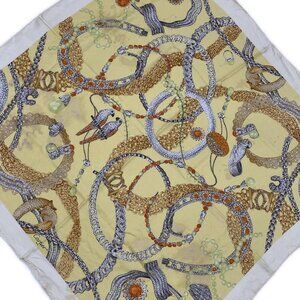 Cartier Scarf Yellow Brown Multi X Multi